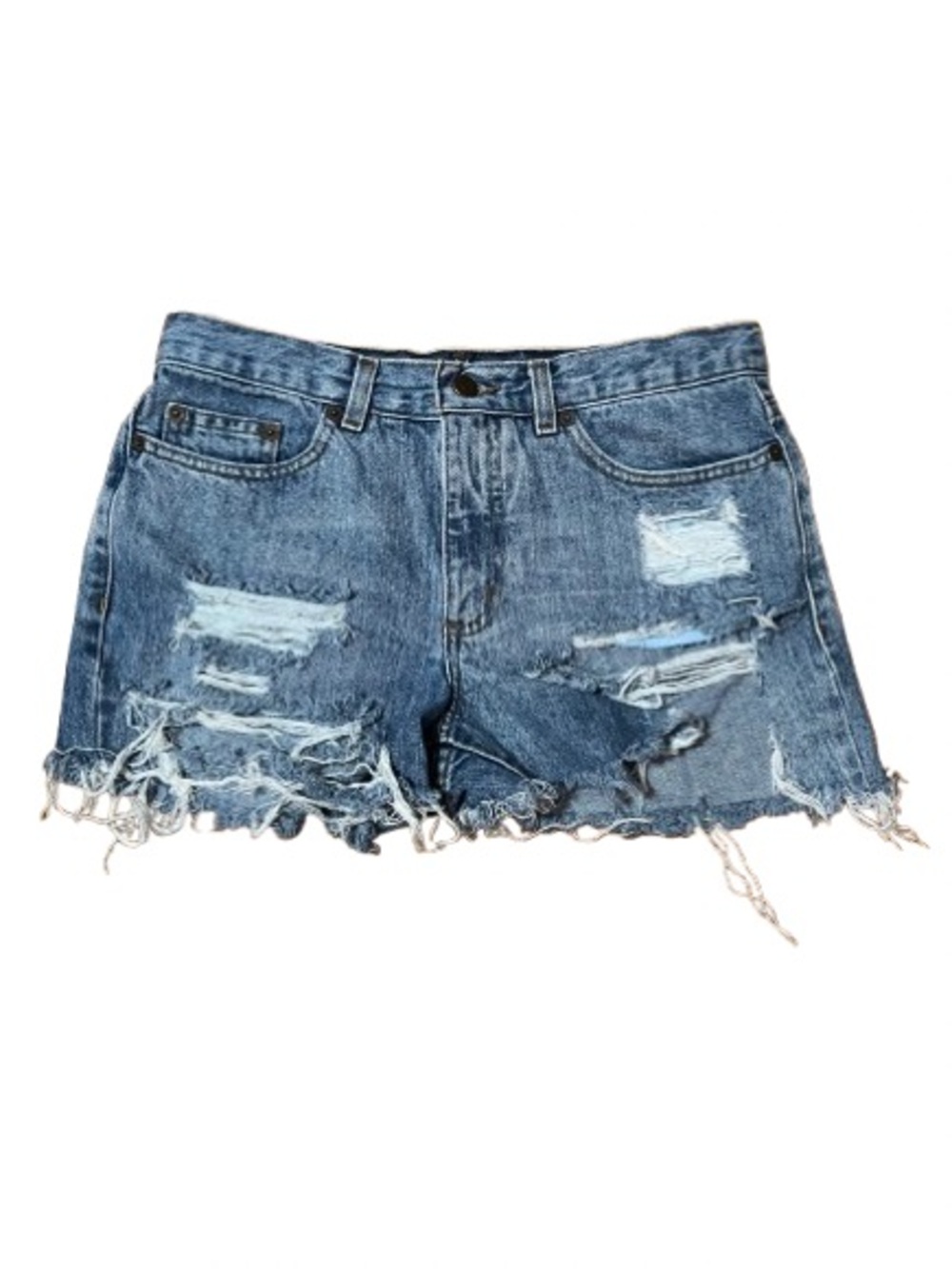 The Limited Distressed Denim Cutoff Shorts - Blue Size 8